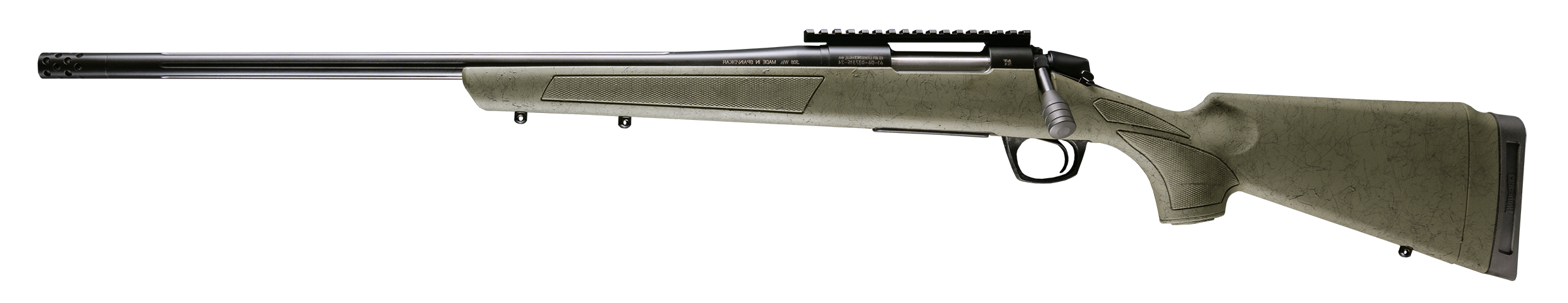 CVA Cascade XT Bolt Action Rifle CR3999GLH, 7mm PRC, 24" Threaded Barrel, Graphite Black Cerakote, Fixed OD Green w/Black Webbing Stock, Left Hand, 2 Rds 1 r68